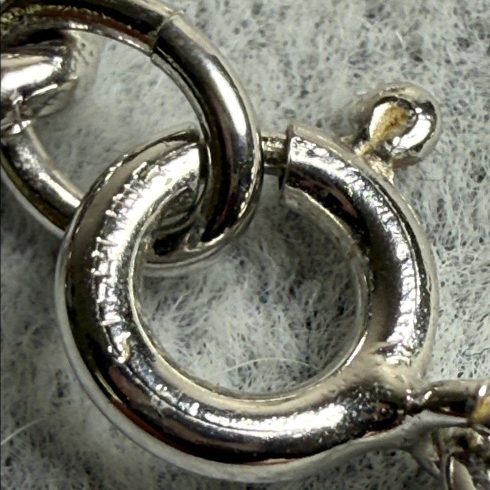 Pristine vintage double chain Elegant Silver (untested)  Chain Necklace MCM - Picture 5 of 12